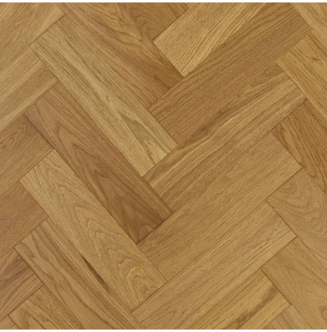 фото -  Елка Английская Royal Parket 490х125х13мм Дуб Натур Теракот лак