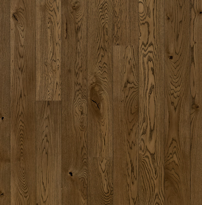 фото - Паркетная доска Polarwood OAK PREMIUM 138 ARTIST BROWN / ДУБ 138 АРТИСТ КОРИЧНЕВЫЙ МАСЛО 2V 1П