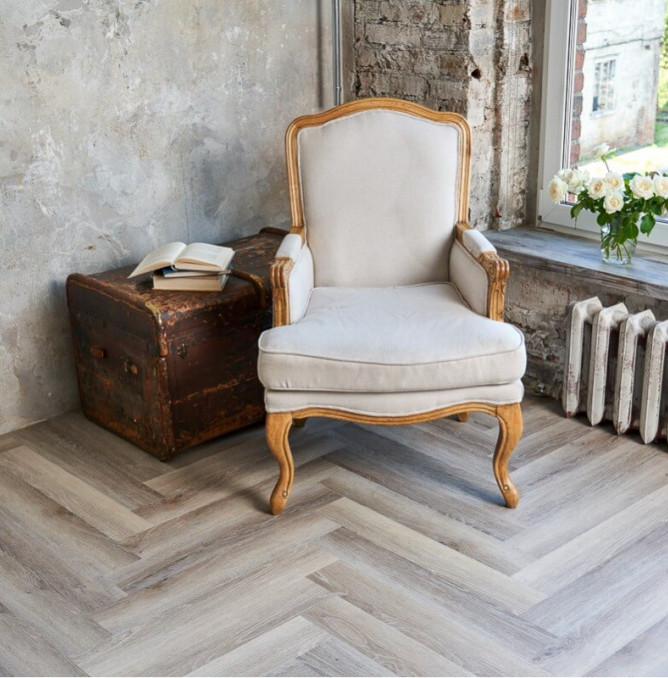 фото - Кварц-винил Vinilam Parquet Herringbone Glue GD11122 Паркет Эрмитаж