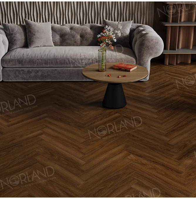 фото - Ламинат Norland Herringbone Elegant Strong/Елка Элегантная Сила LF304-22 Дуб Треско