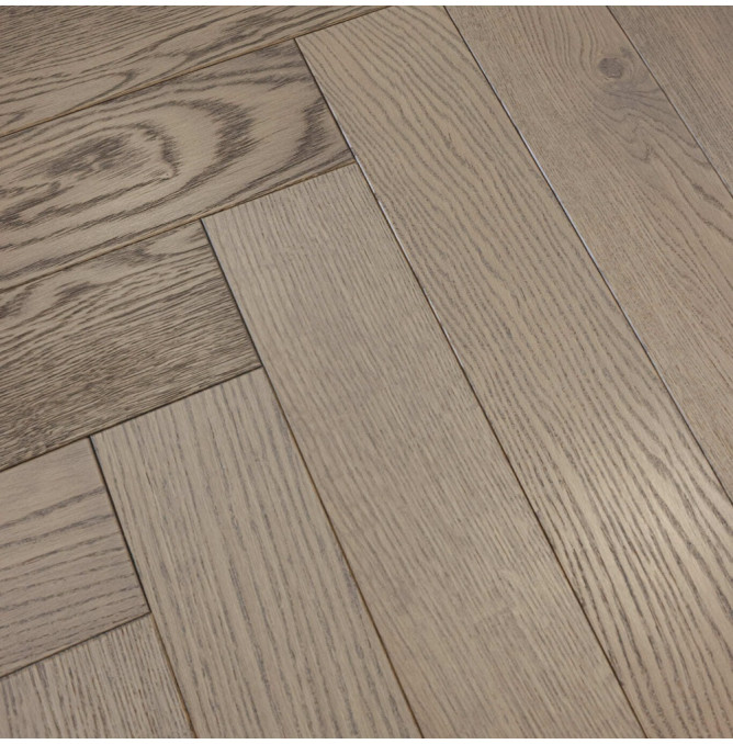 фото - Инженерная доска AlixFloor Английская Ёлка ALX1038HB Дуб Коричнево-серый