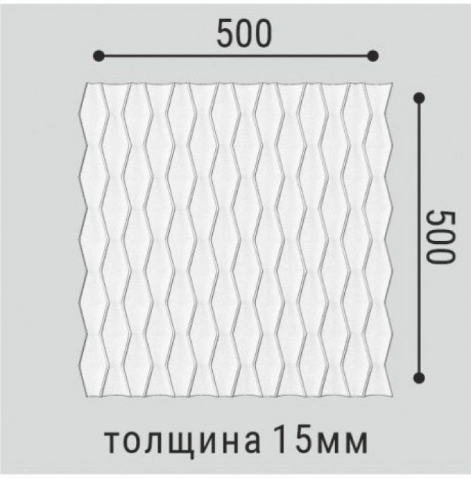 фото - Панель стеновая Bello-Deco XPS СП 17/500*500