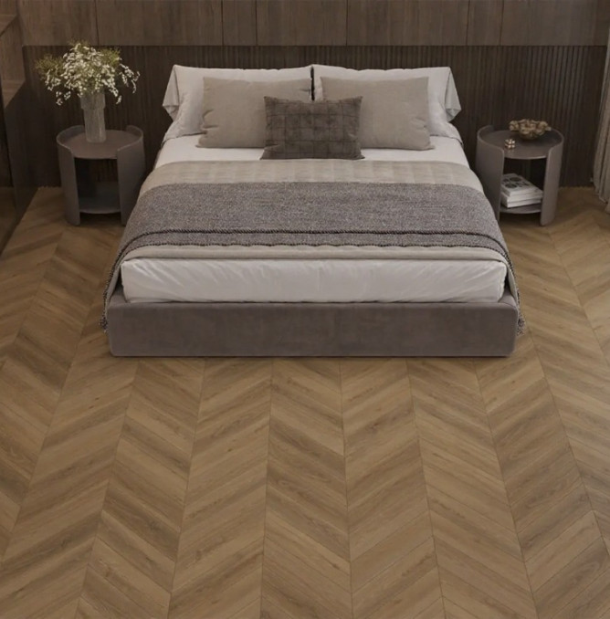 фото - Ламинат Alpine Floor Original Chevron Art/Арт-Шеврон LF109-07 Дуб Тибет