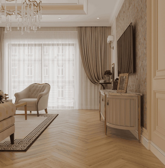 фото - Ламинат Norland Herringbone Elegant/Елка Элегантная LF303-32 Дуб Борео