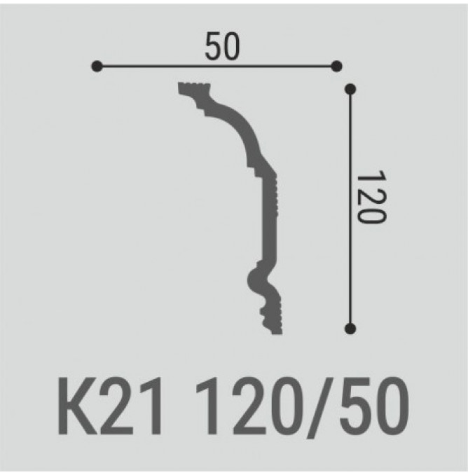 фото - Карниз Bello-Deco XPS К21 120-50