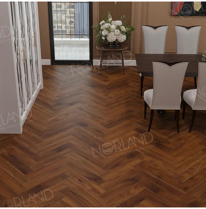 фото - Ламинат Norland Herringbone Elegant Strong/Елка Элегантная Сила LF304-19 Орех Кипр