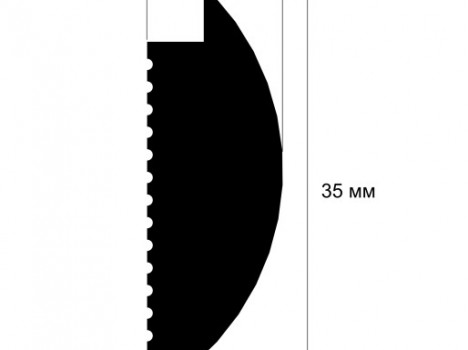  Молдинг финишный MF006, 35х12, 2800мм, Экополимер/46