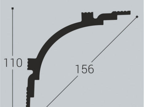  Карниз Bello-Deco XPS К14 110-110