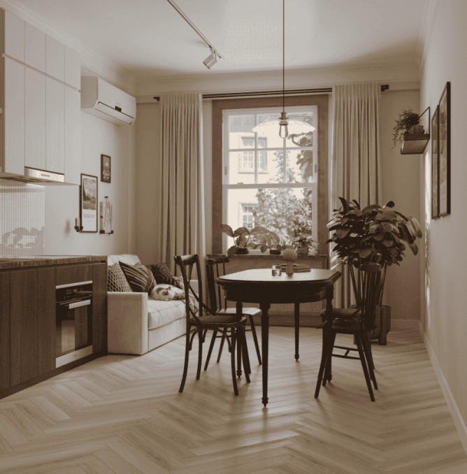 фото - Ламинат Norland Herringbone Elegant Strong/Елка Элегантная Сила LF304-33 Дуб Иония