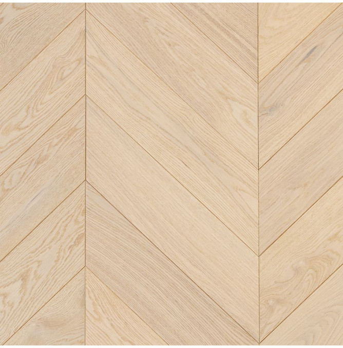 фото - Инженерная доска Елка Французская Lab Arte Chevron Дуб Натур Флора лак 400/348х90х14/3/60°