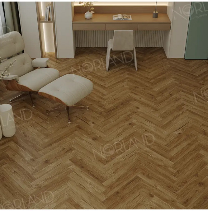 фото - Ламинат Norland Herringbone Elegant Strong/Елка Элегантная Сила LF304-18 Дуб Корсика