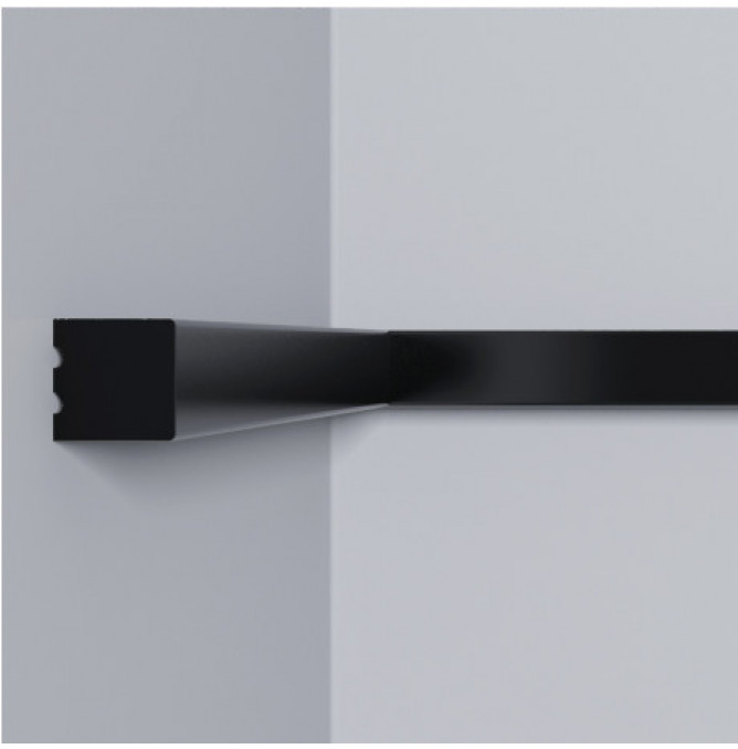 фото - Молдинг XPS МЛ 30/2,6 (8х8) Черный глянец