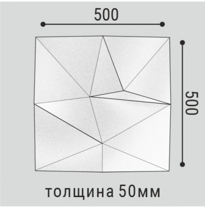 фото - Панель стеновая Bello-Deco XPS СП 16/500*500