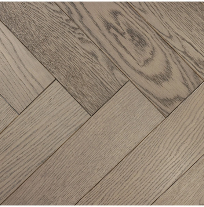 фото - Инженерная доска AlixFloor Английская Ёлка ALX1038HB Дуб Коричнево-серый