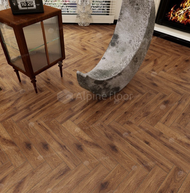 фото - Ламинат Alpine Floor Original Herringbone 12/Елка 12 LF105-11 Дуб Умбрия