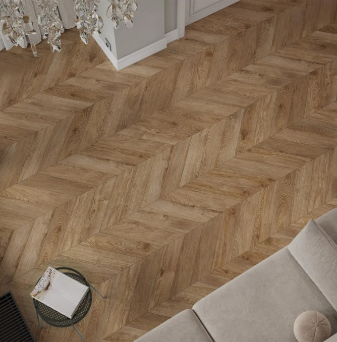 фото - Ламинат Alpine Floor Original Chevron Art/Арт-Шеврон LF109-06 Дуб Эверест