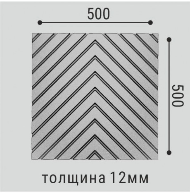 фото - Панель стеновая Bello-Deco XPS СП 14/500*500