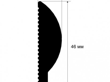  Молдинг финишный MF005, 46х12, 2800мм, Экополимер/36