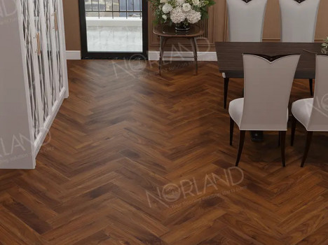 Ламинат Norland Herringbone Elegant/Елка Элегантная LF303-19 Орех Кипр