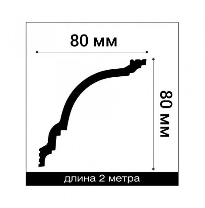 фото - Карниз Bello-Deco XPS К16 80-80