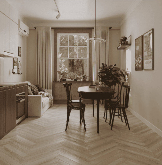 фото - Ламинат Norland Herringbone Elegant/Елка Элегантная LF303-33 Дуб Иония