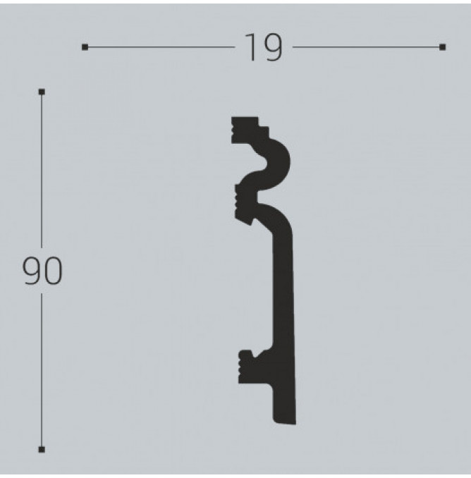 фото - Плинтус Bello-Deco XPS П14 90-19