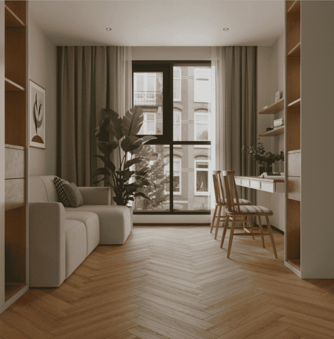 фото - Ламинат Norland Herringbone Elegant Strong/Елка Элегантная Сила LF304-36 Дуб Наксос
