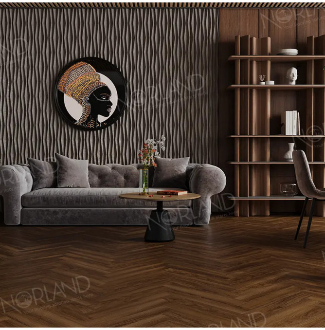 фото - Ламинат Norland Herringbone Elegant Strong/Елка Элегантная Сила LF304-22 Дуб Треско