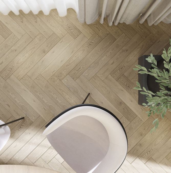 фото - Инженерная доска AlixFloor Английская Ёлка ALX1058HB Дуб Кантри Темный