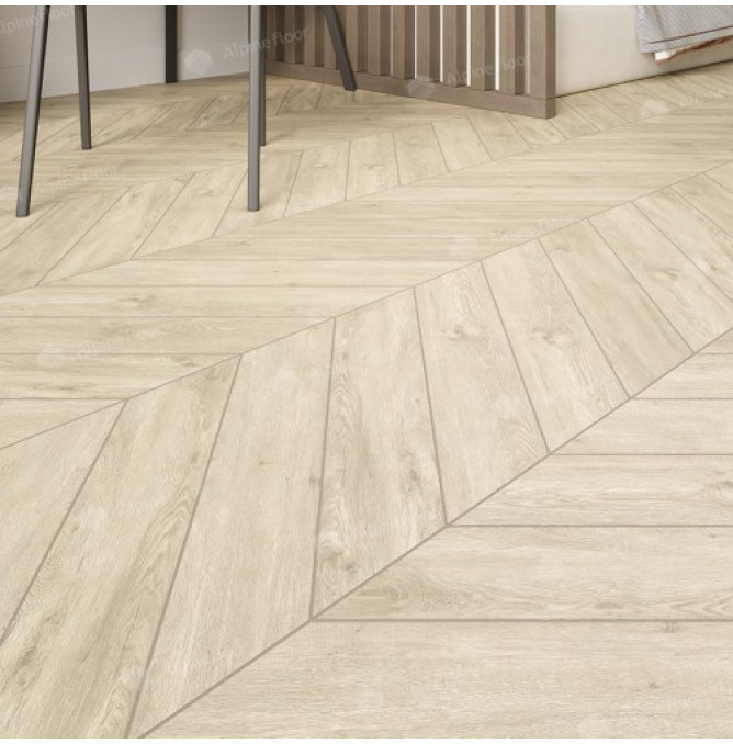 фото - Кварц-винил Alpine Floor CHEVRON ALPINE ECO 18-7 Сонома