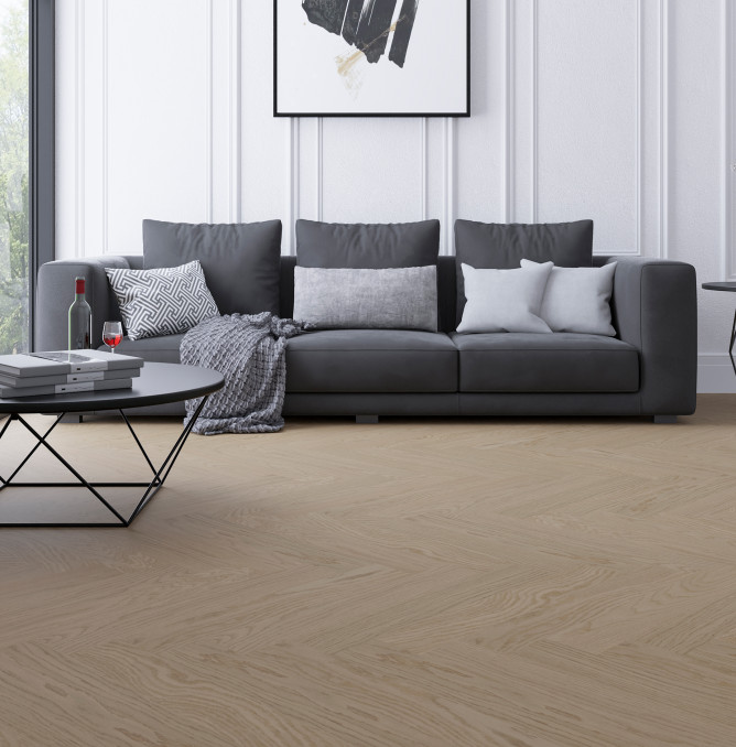 фото - Паркетная доска ESTA Parket Herringbone Oak HB Nova Elite Dazy