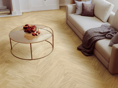  Паркетная доска ESTA Parket Herringbone Oak HB Nova Elite Extra Matt