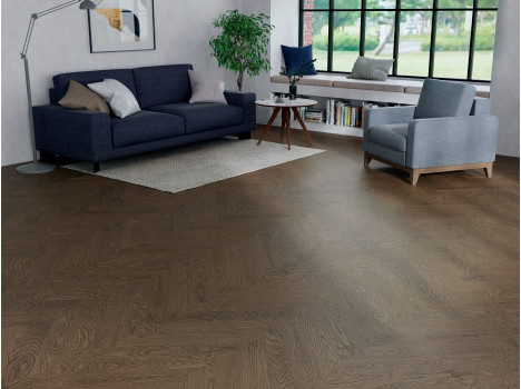  Паркетная доска ESTA Parket Herringbone Oak HB Nova Elite Stavanger