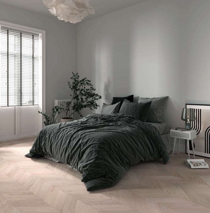 фото - Паркетная доска ESTA Parket Chevron Nova Oak CH Nova Elite Pearl