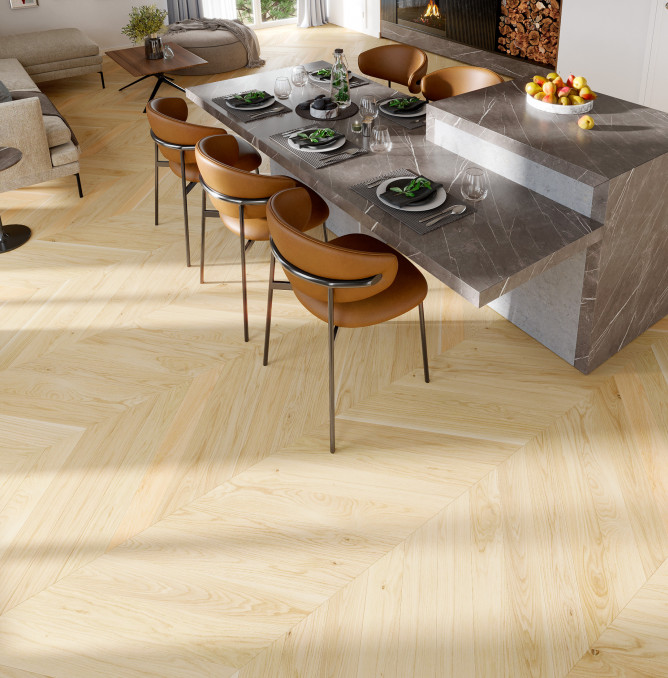фото - Паркетная доска ESTA Parket Oak Chevron AB Pure Line