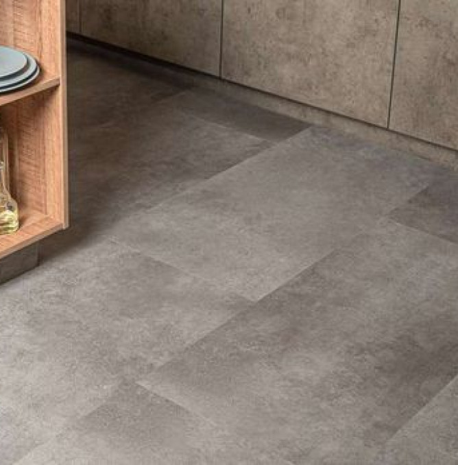 фото - Кварц-винил Ceramo Vinilam Stone Glue 71610 Цемент Cтальной