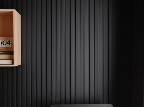  Реечная стеновая панель VOX LINERIO M-LINE BLACK ЧЕРНЫЙ