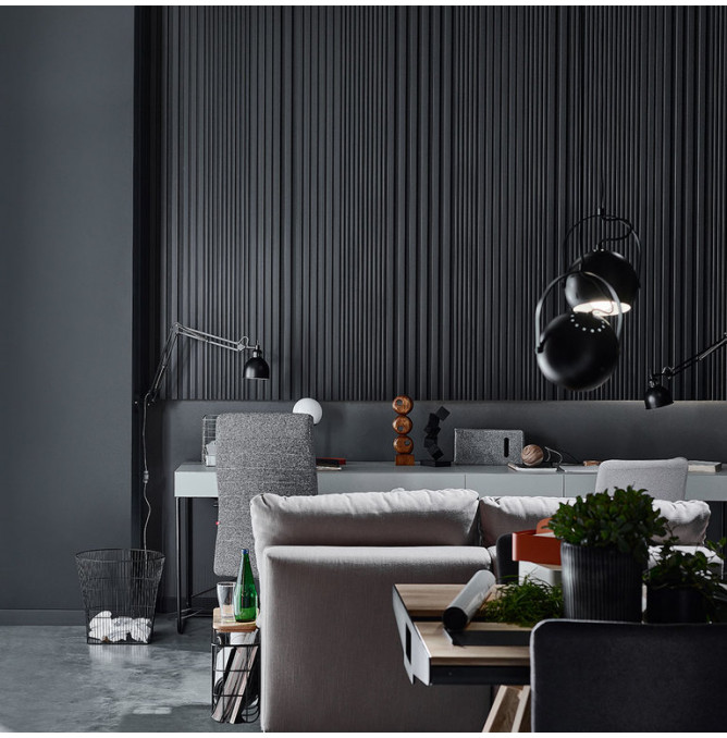 фото - Реечная стеновая панель VOX LINERIO S-LINE ANTHRACITE АНТРАЦИТ